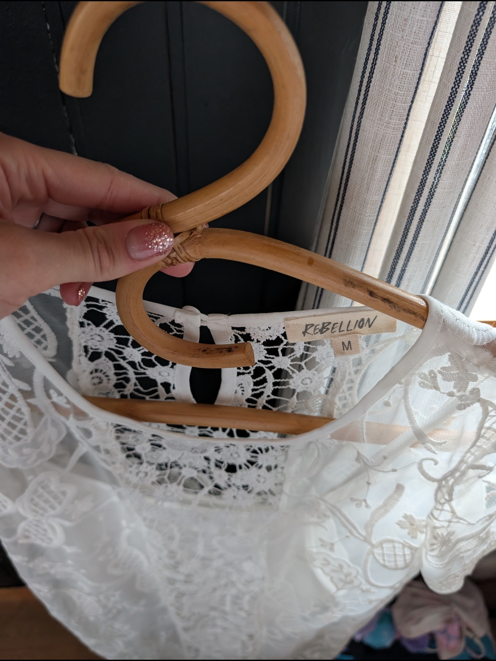 Rebellion White Lace Dress - Picture 2 of 5